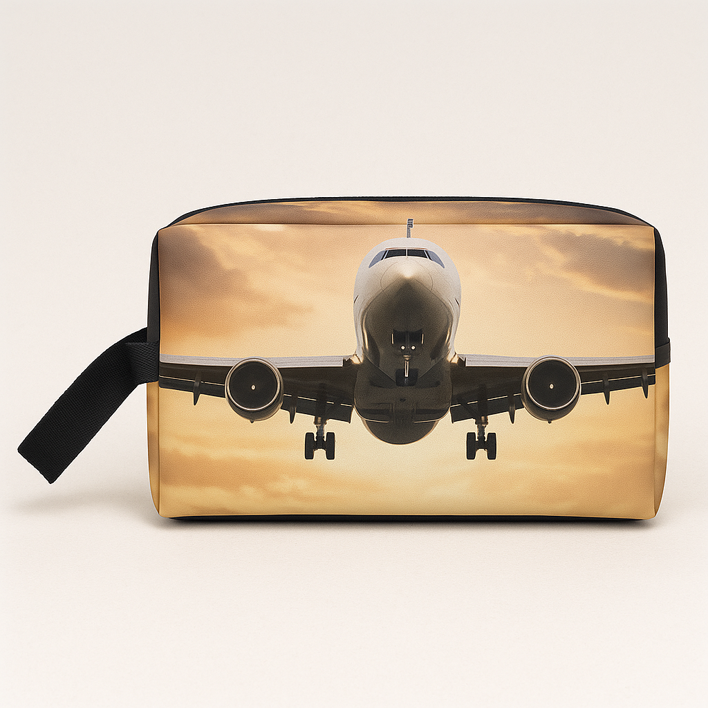 Trousse de toilette avion – format voyage
