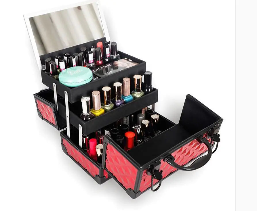 Trousse de toilette de luxe – Organisateur maquillage professionnel