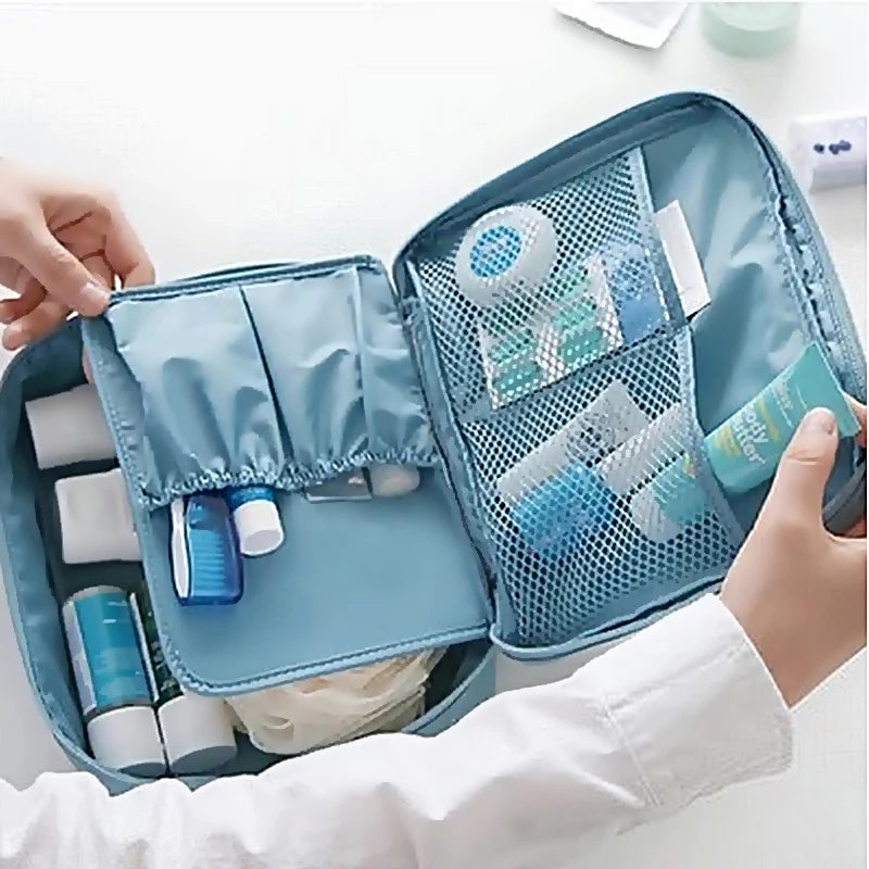 Trousse de toilette vanity femme – Format rigide, floral et léger