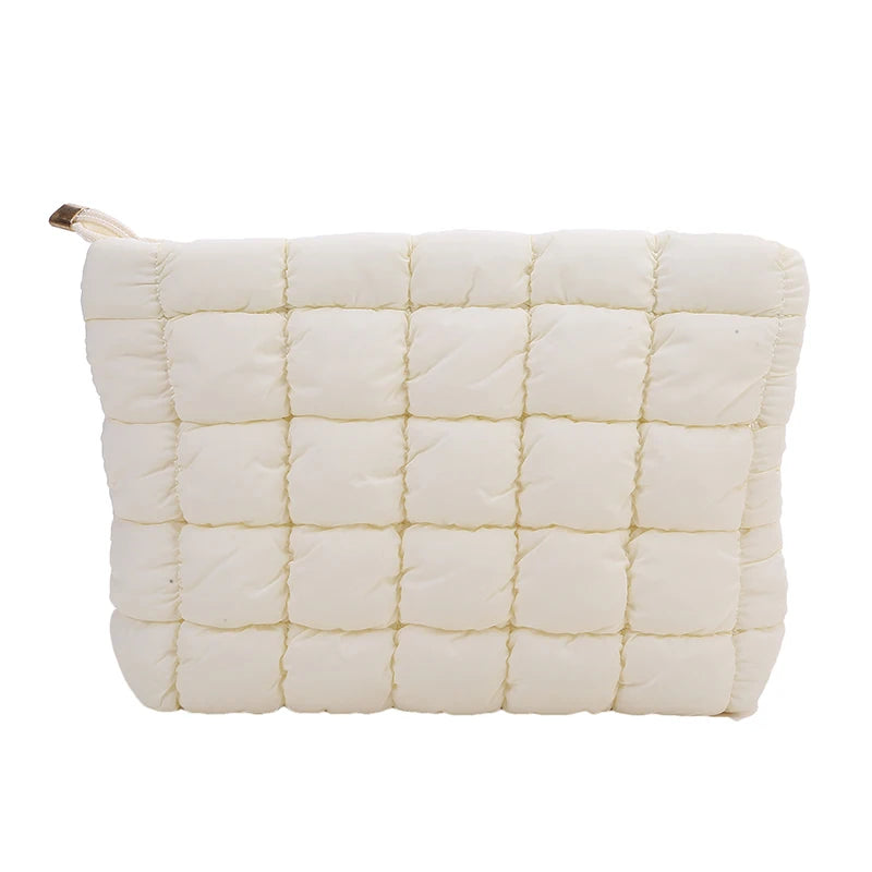 Trousse de toilette matelassée femme – Grand format, élégance moderne et praticité
