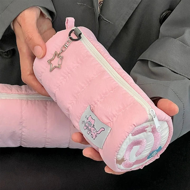 Trousse de toilette matelassée femme, tissu doux et léger