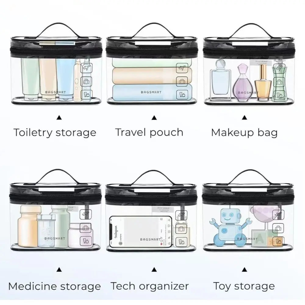 Trousse de toilette transparente