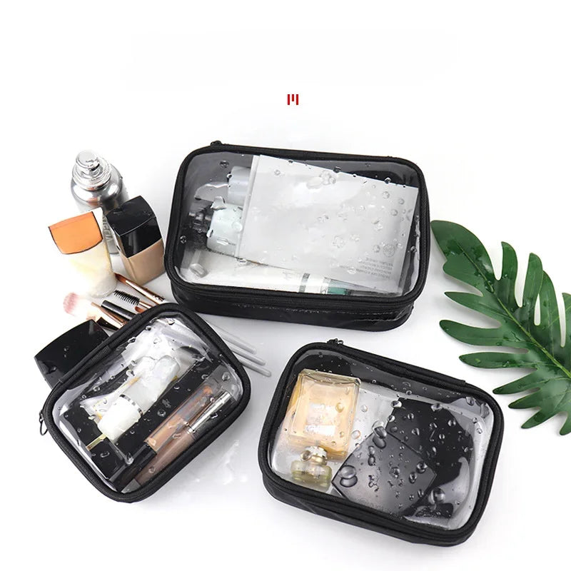 Trousse de toilette transparente – Format avion waterproof