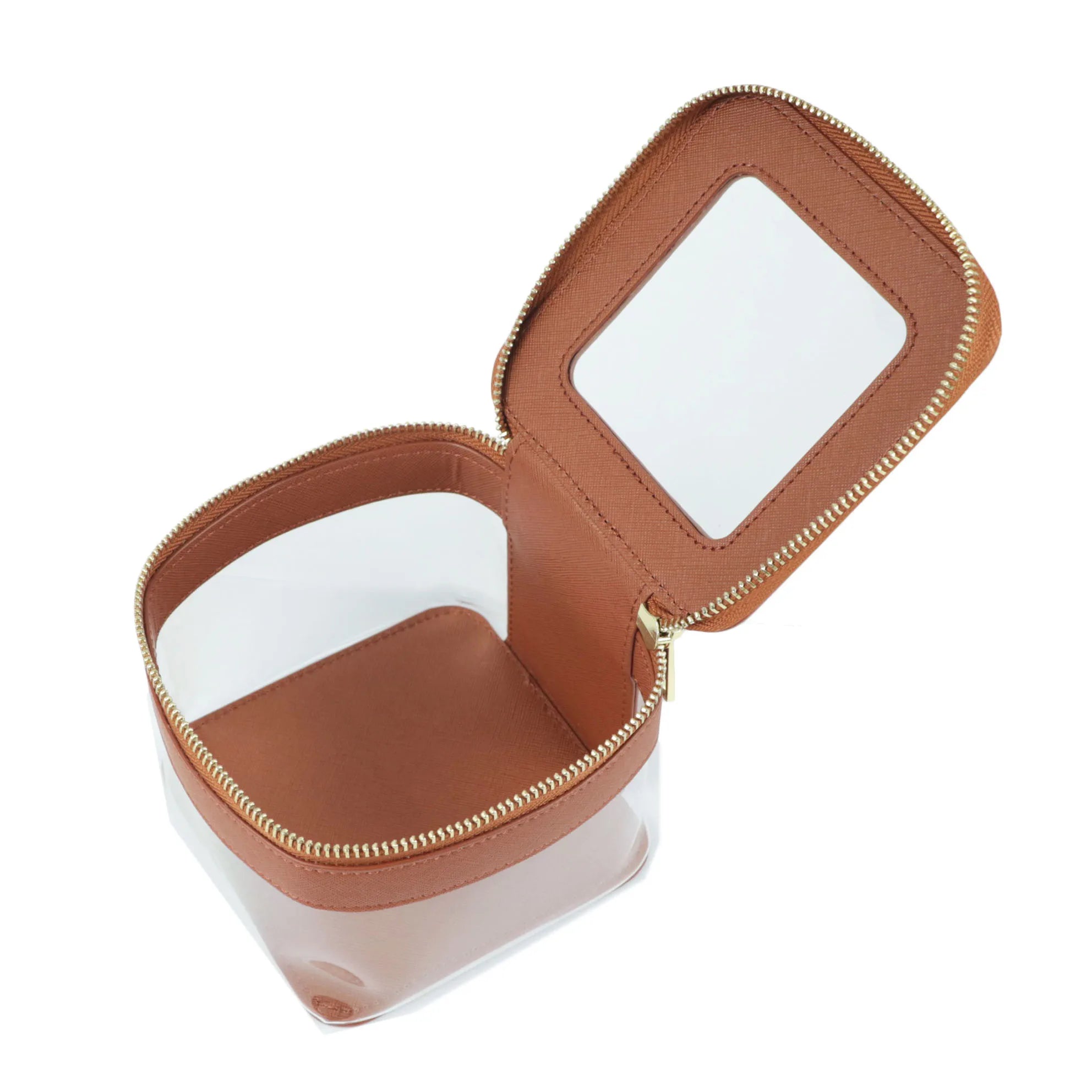 Trousse de toilette transparente carrée
