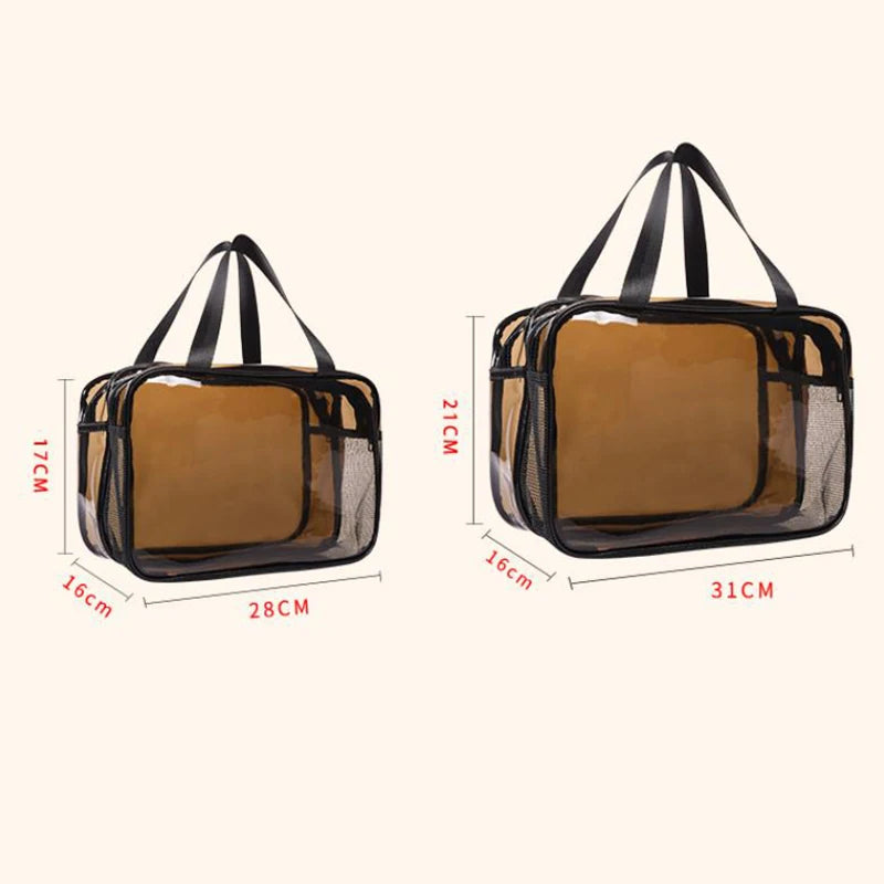 Trousse de toilette transparente – Design pratique waterproof