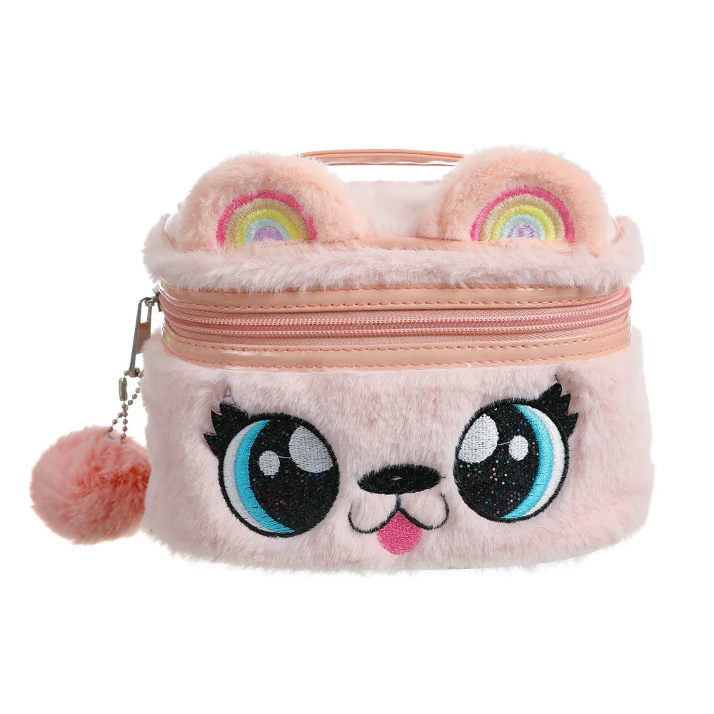 Trousse de toilette bébé licorne – sac de rangement peluche enfant
