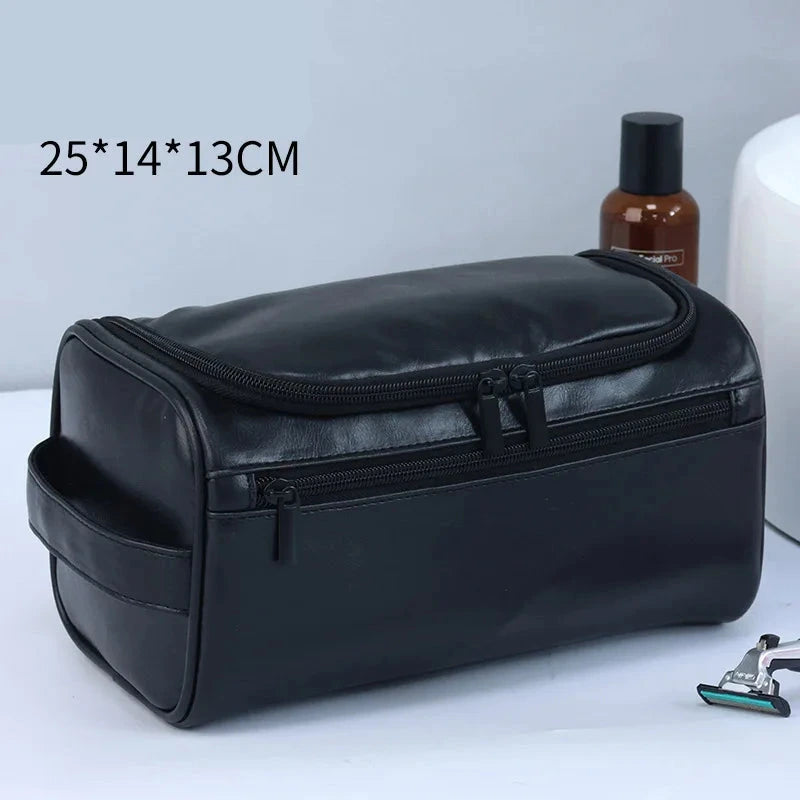 Trousse de toilette cuir style sac – Pratique et tendance