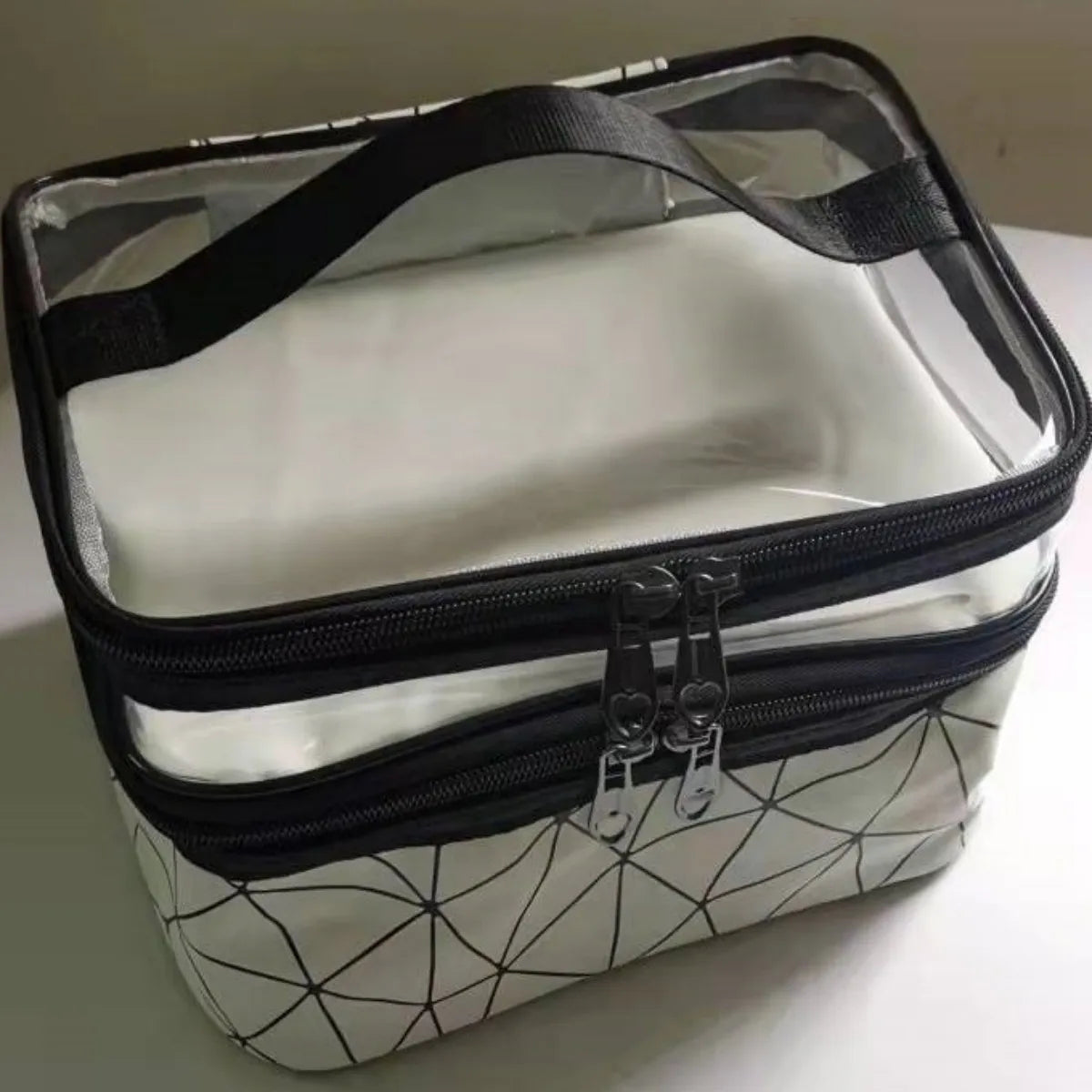 Trousse de toilette de luxe à compartiments, grande capacité et étanche