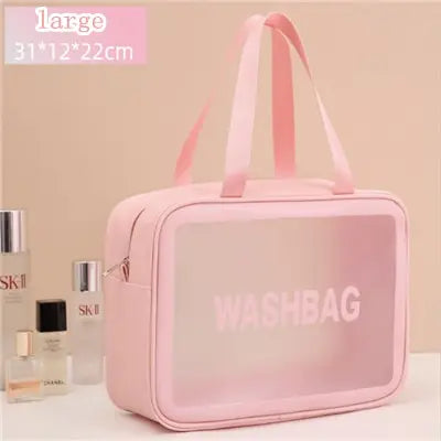 Trousse de toilette imperméable transparante