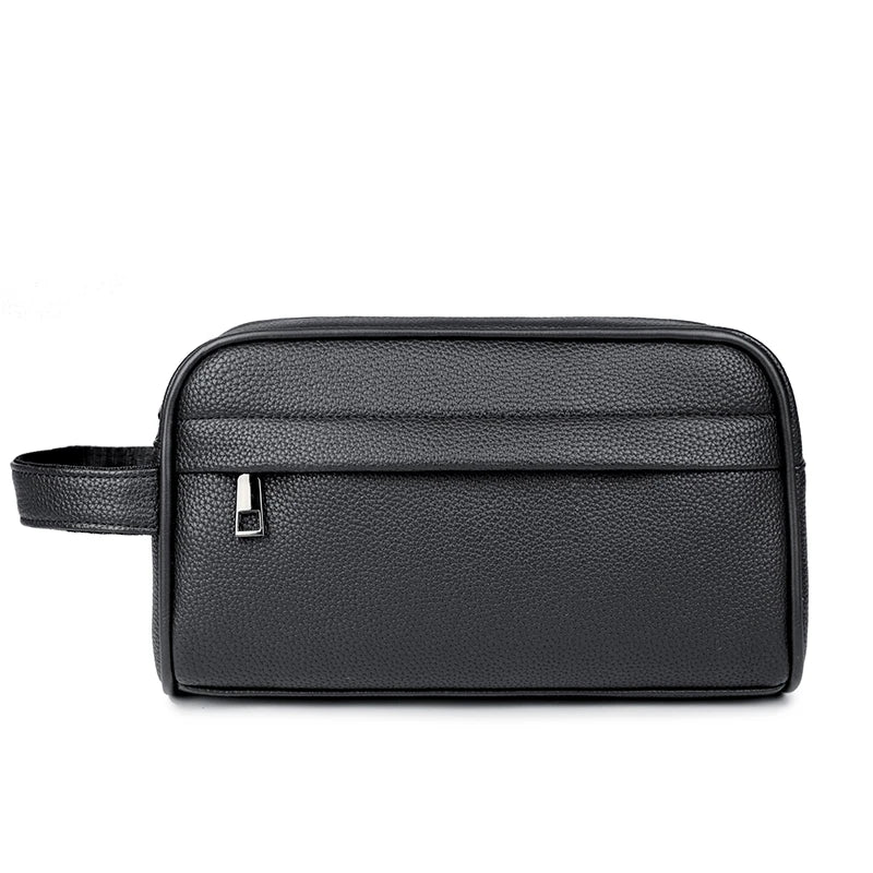 Trousse de toilette homme en cuir – Élégante, souple et compartimentée