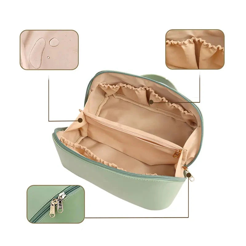 Trousse de toilette de luxe grande capacité, suspendue et imperméable
