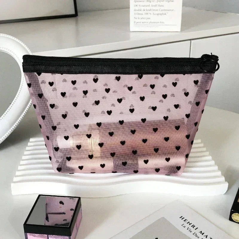 Trousse de toilette transparente femme