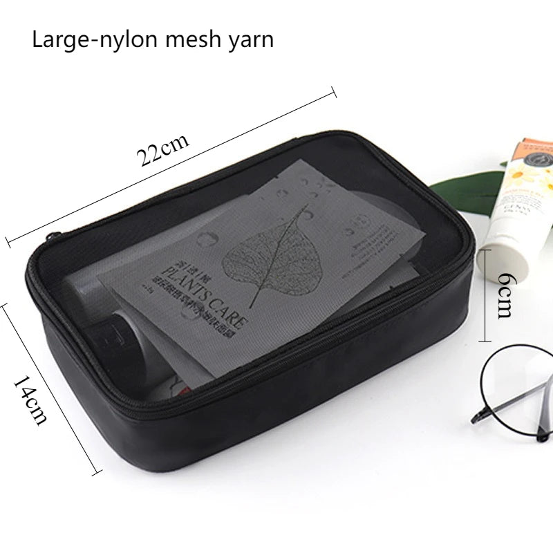 Trousse de toilette transparente – Format avion waterproof