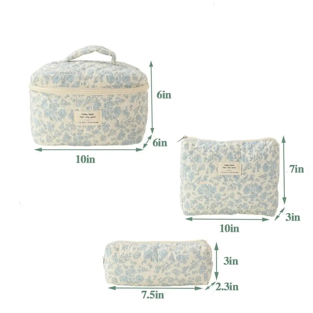 Trousse de toilette femme compacte matelassée