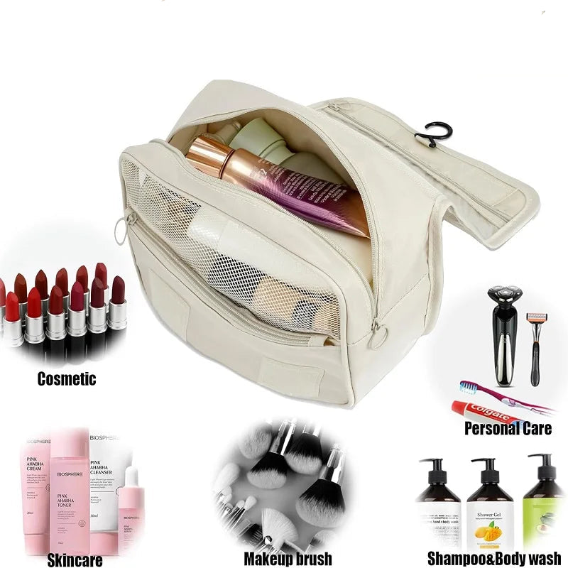 Trousse de toilette suspendue avec crochets