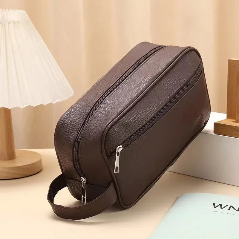 Trousse de toilette imperméable – Design rigide en PVC, format compact et résistant