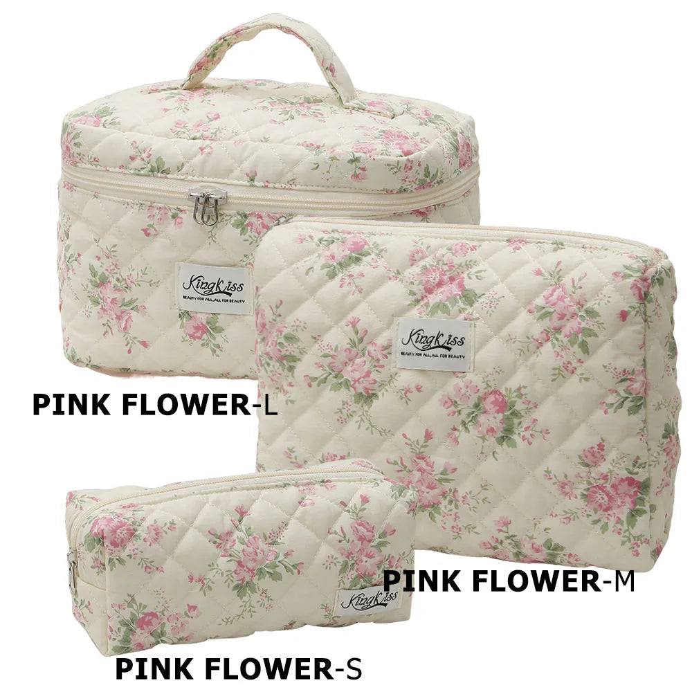 Trousse de toilette femme compacte matelassée