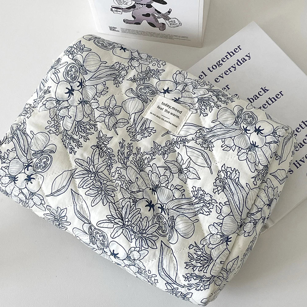 Trousse de toilette coton – Design cerise tendance