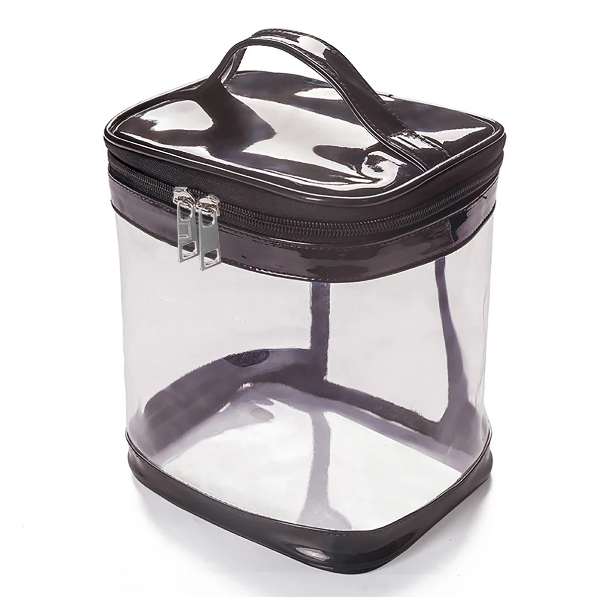 Trousse transparente de toilette – compacte et élégante, parfaite pour les contrôles en voyage.