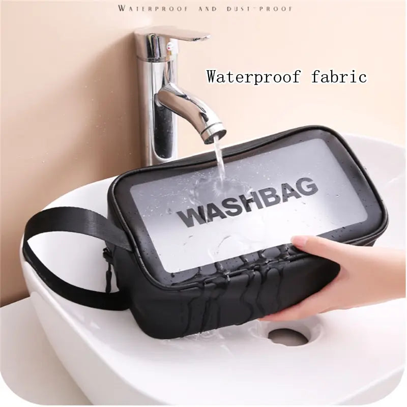 Trousse de toilette imperméable transparante