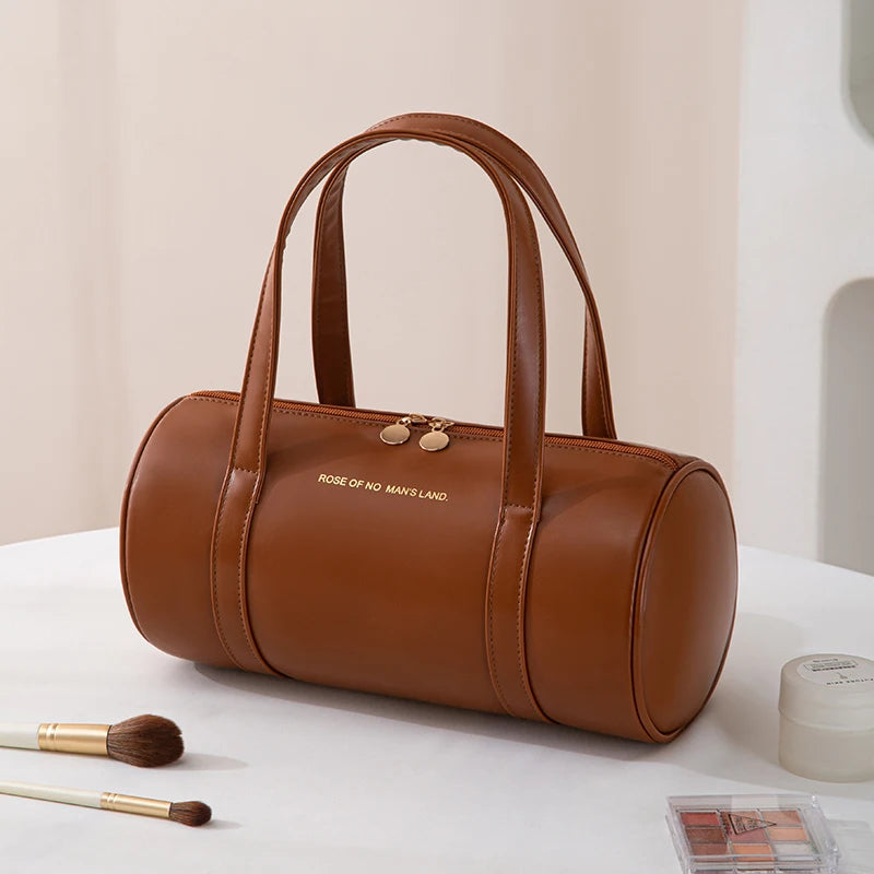 Trousse de toilette cuir double compartiment – Compacte et résistante
