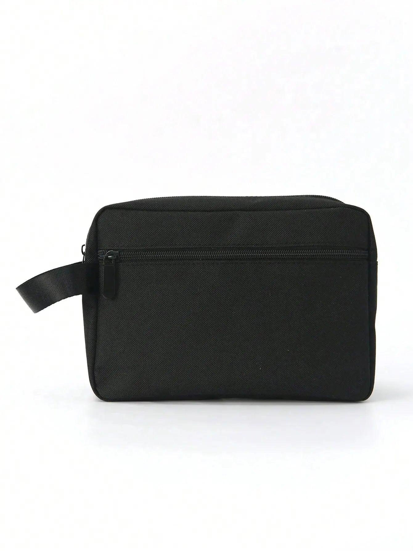 Trousse de toilette noire compacte et imperméable pour homme – idéale pour les voyages, design minimaliste et fonctionnel