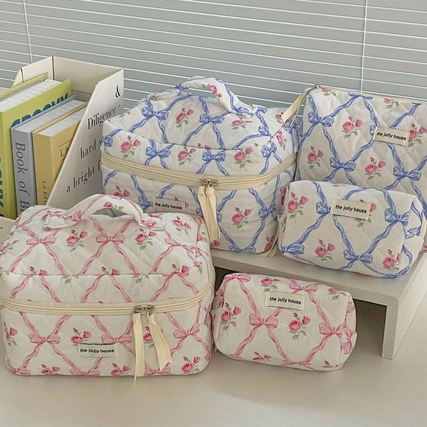Trousse de toilette en coton pour femme