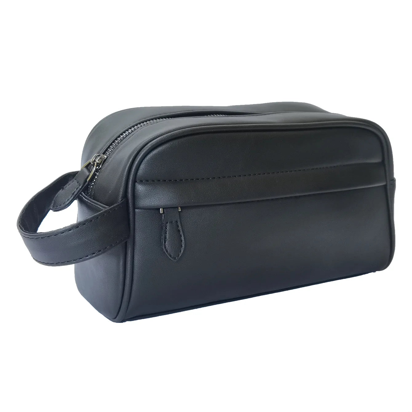 Trousse de toilette homme en cuir – Format compact, élégant et multifonction