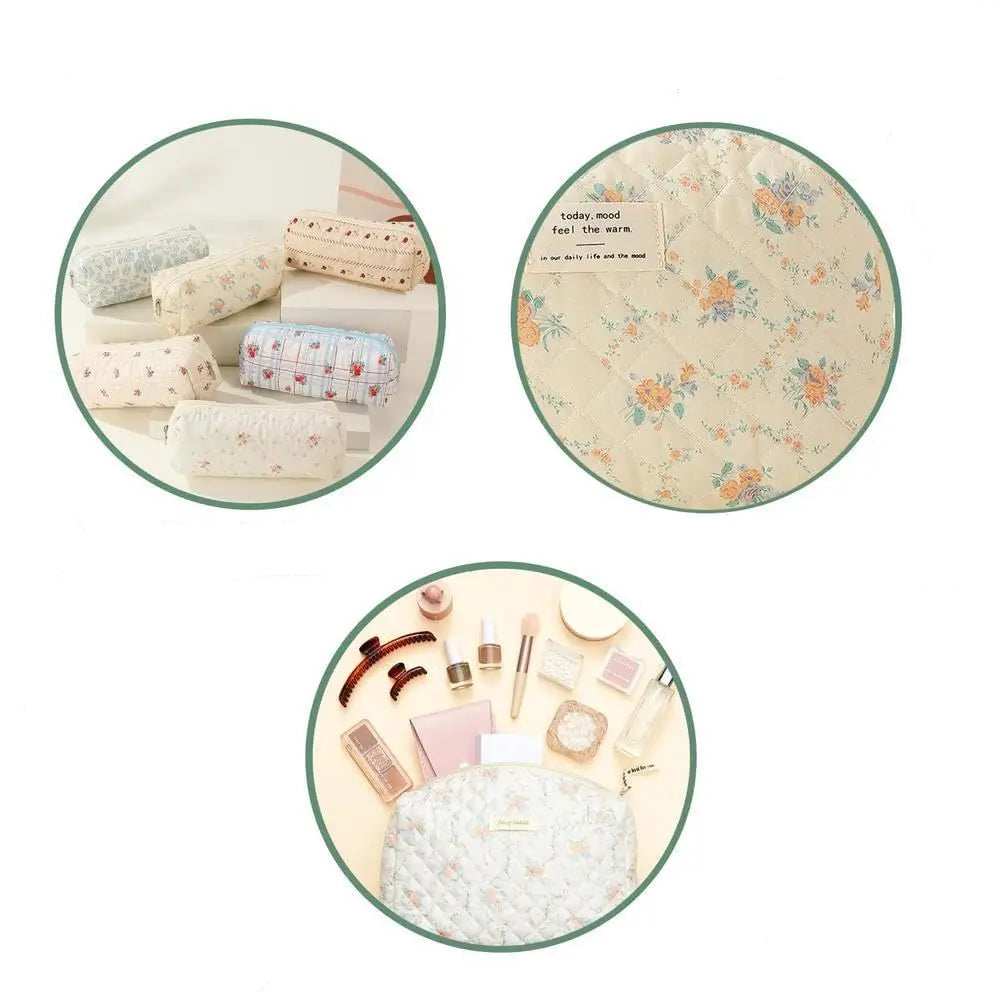 Trousse de toilette femme compacte matelassée