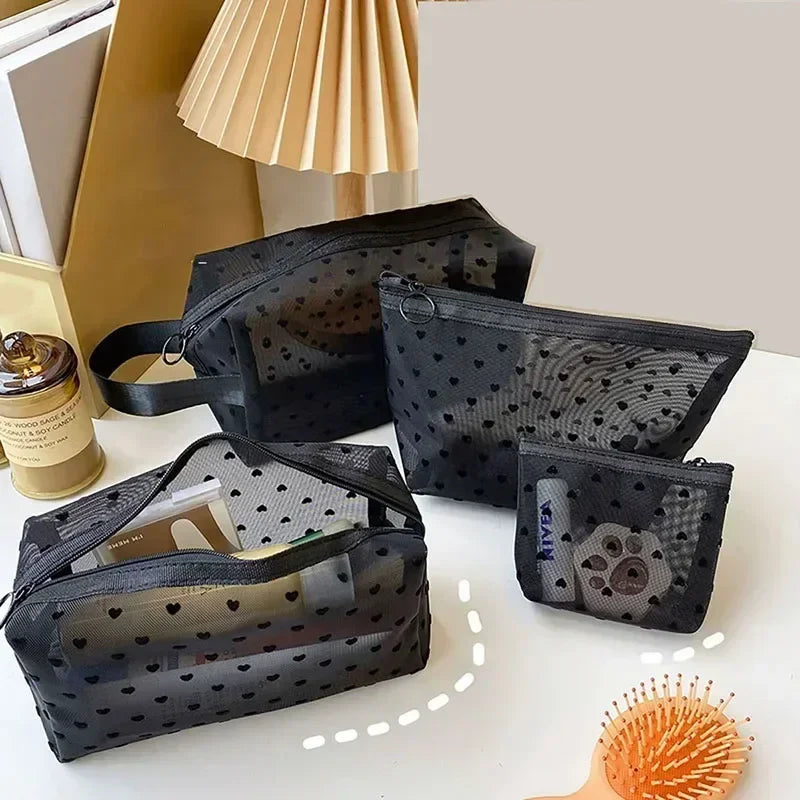 Trousse de toilette transparente femme