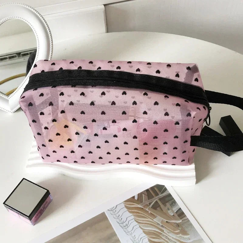 Trousse de toilette transparente femme