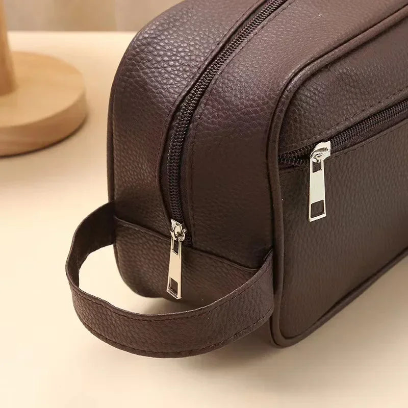 Trousse de toilette imperméable – Design rigide en PVC, format compact et résistant