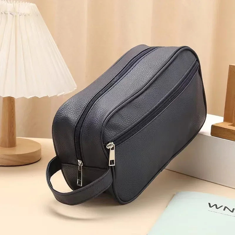 Trousse de toilette imperméable – Design rigide en PVC, format compact et résistant