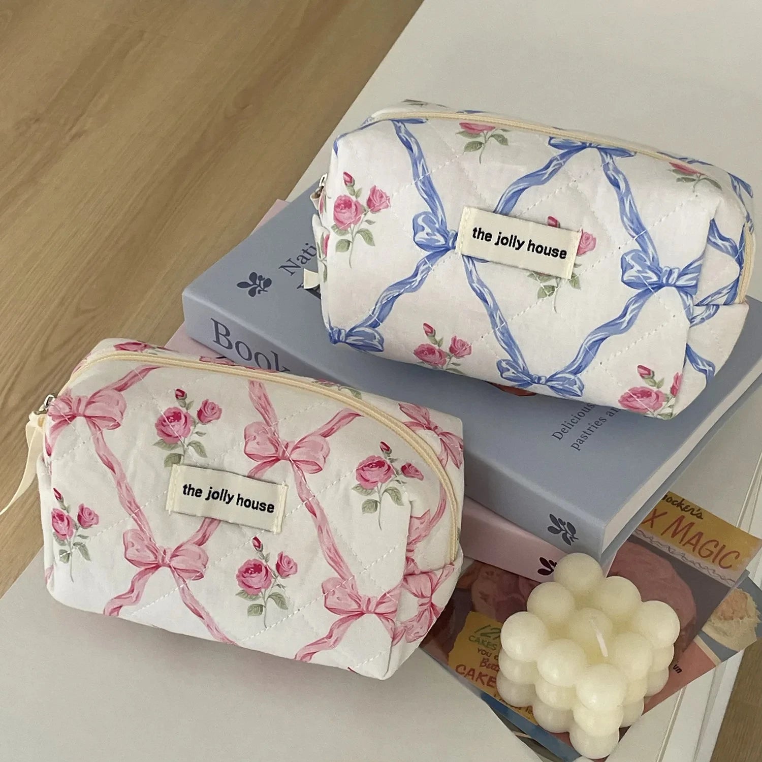 Trousse de toilette en coton pour femme