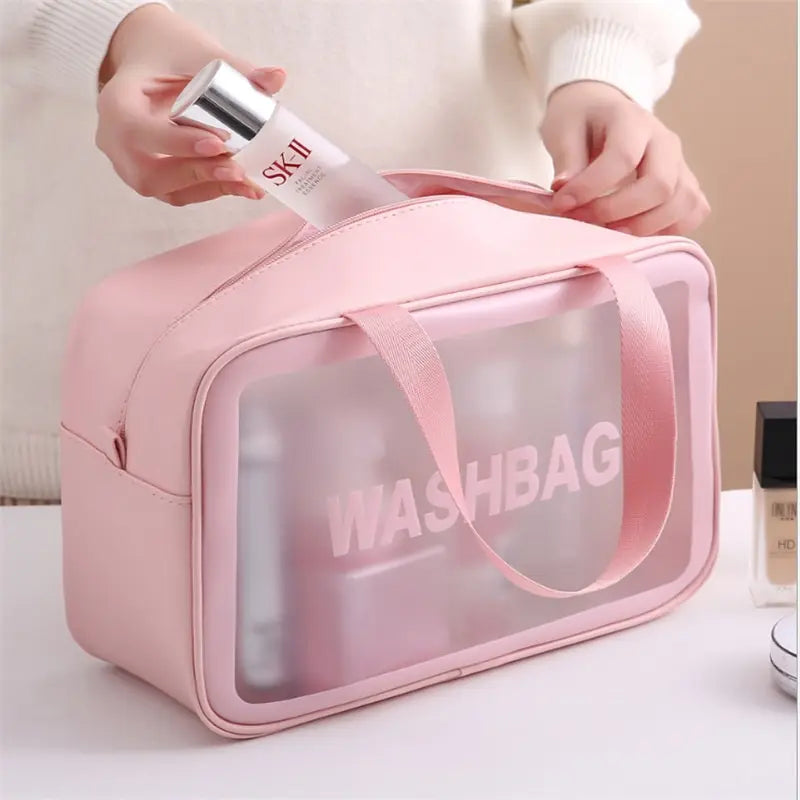Trousse de toilette imperméable transparante