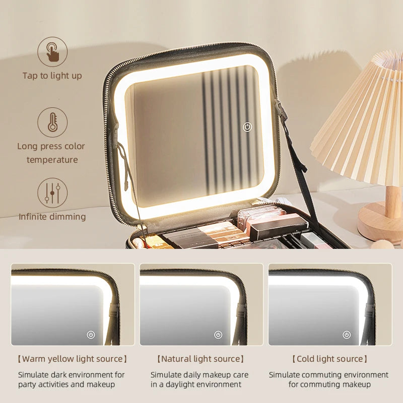 Vanity femme avec miroir LED