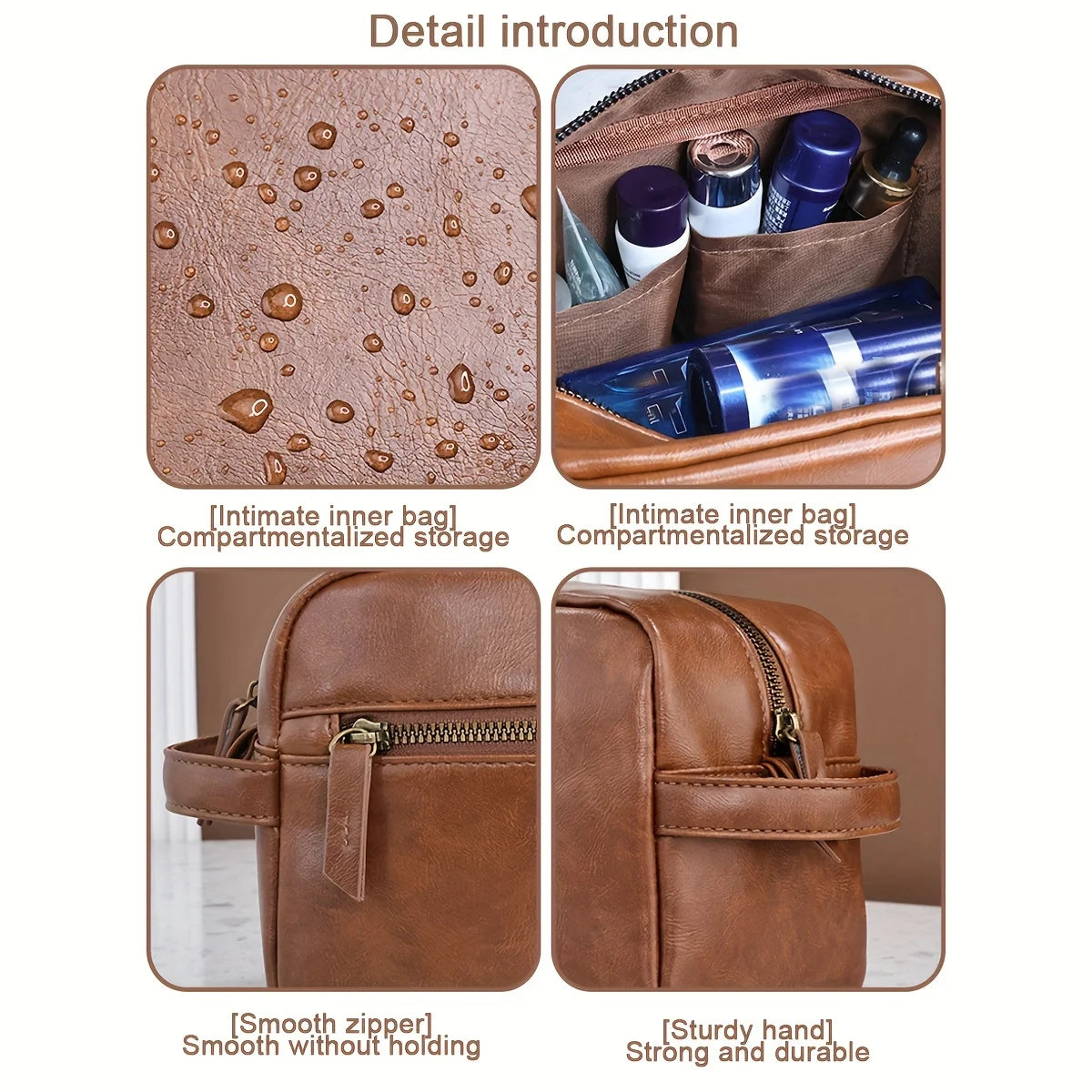 Trousse de toilette homme cuir élégante et pratique