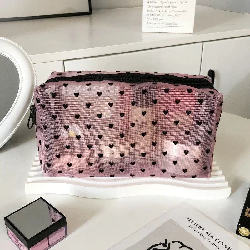 Trousse de toilette transparente femme