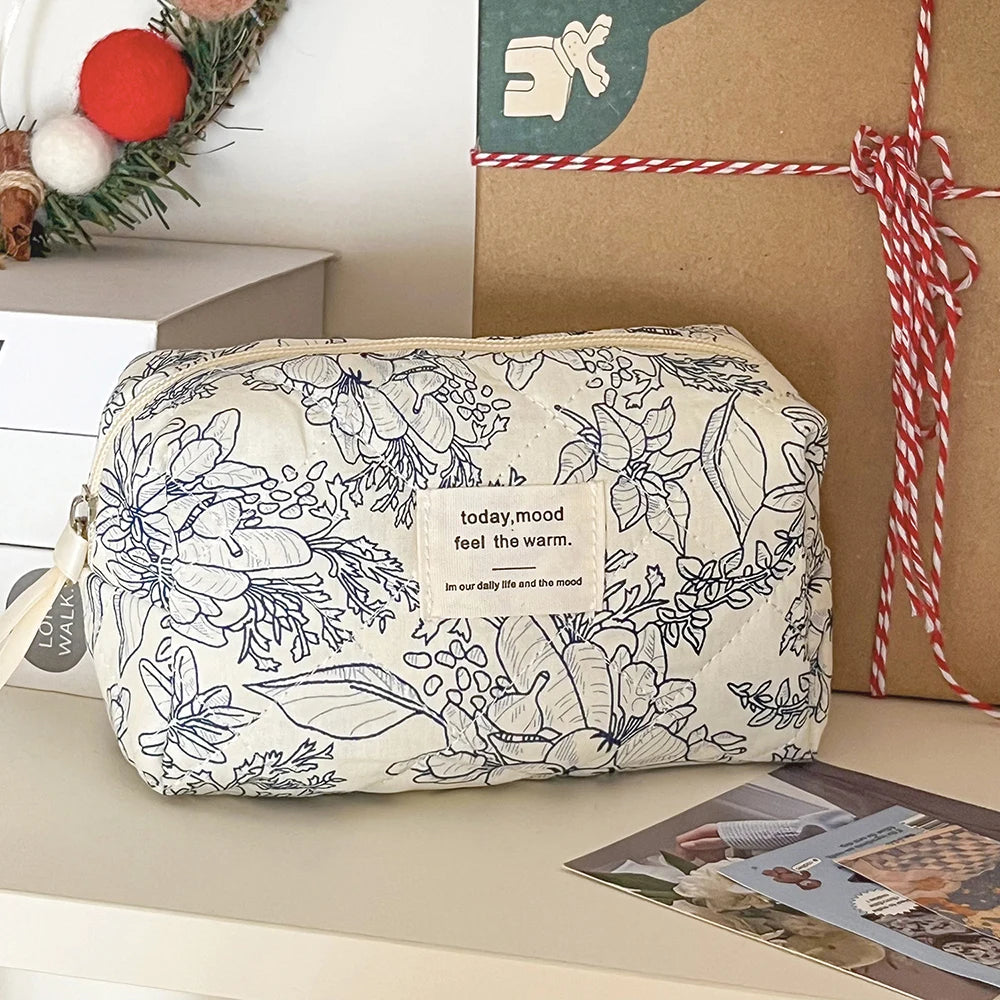 Trousse de toilette coton – Design cerise tendance
