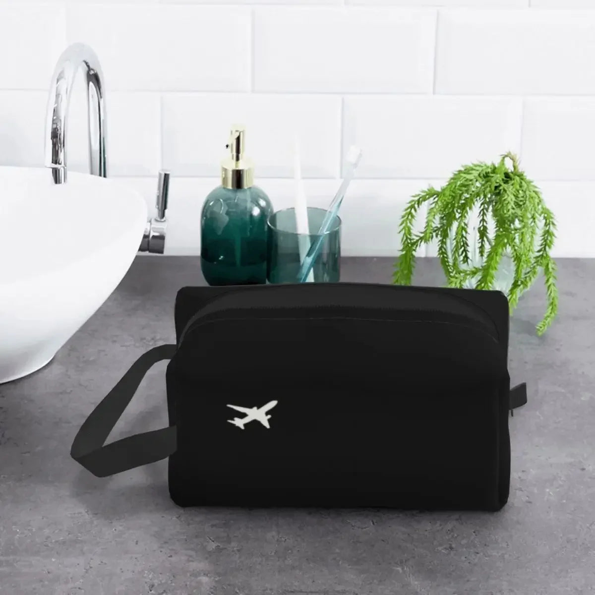 Trousse de toilette avion – Design avion pilote