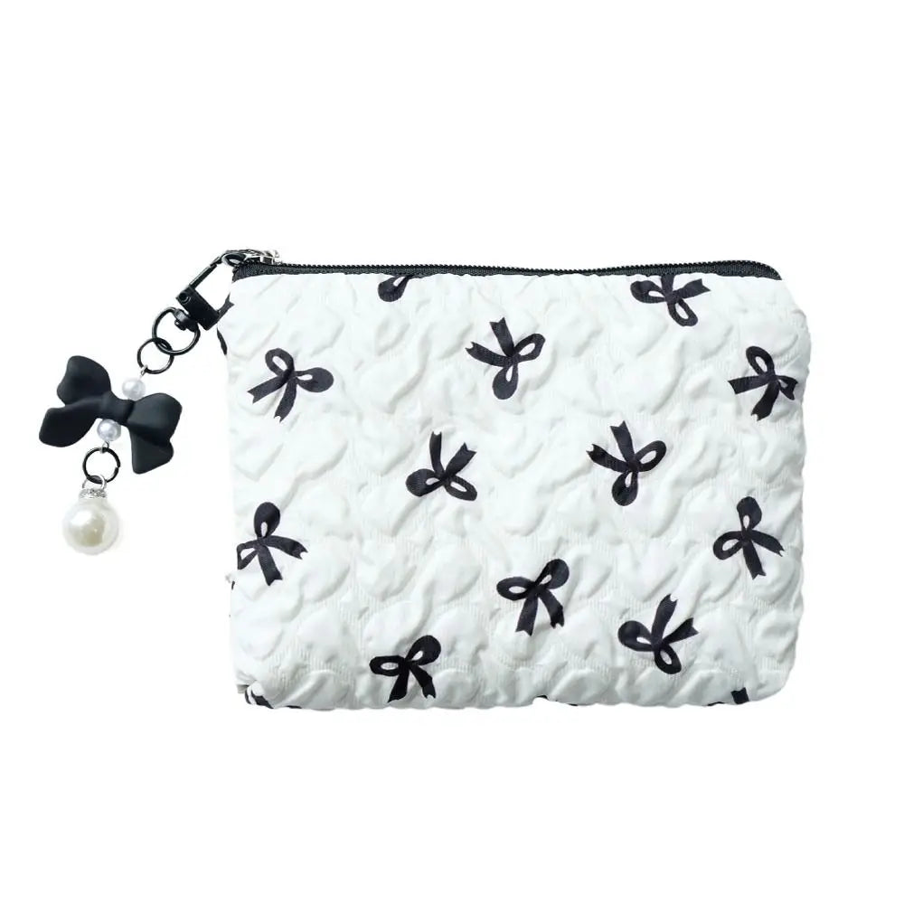 Trousse de toilette femme en coton | Compacte, légère et style nœud tendance