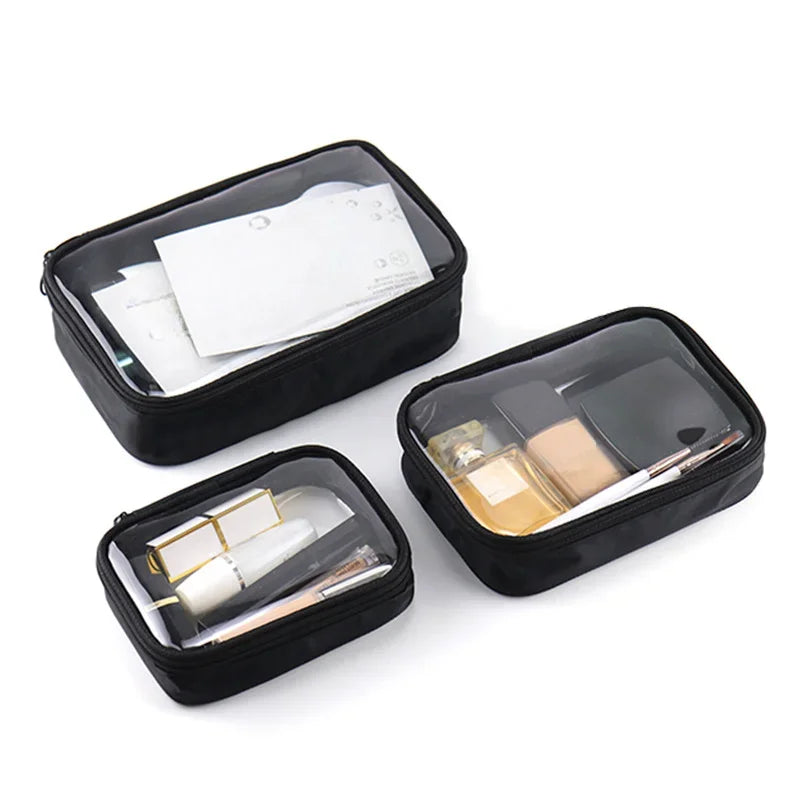 Trousse de toilette transparente – Format avion waterproof