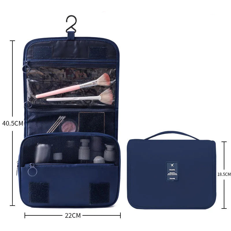 Trousse de toilette suspendue avec crochets