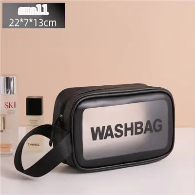 Trousse de toilette imperméable transparante