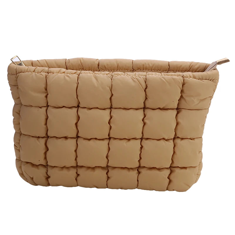Trousse de toilette matelassée grand format – Élégance & praticité