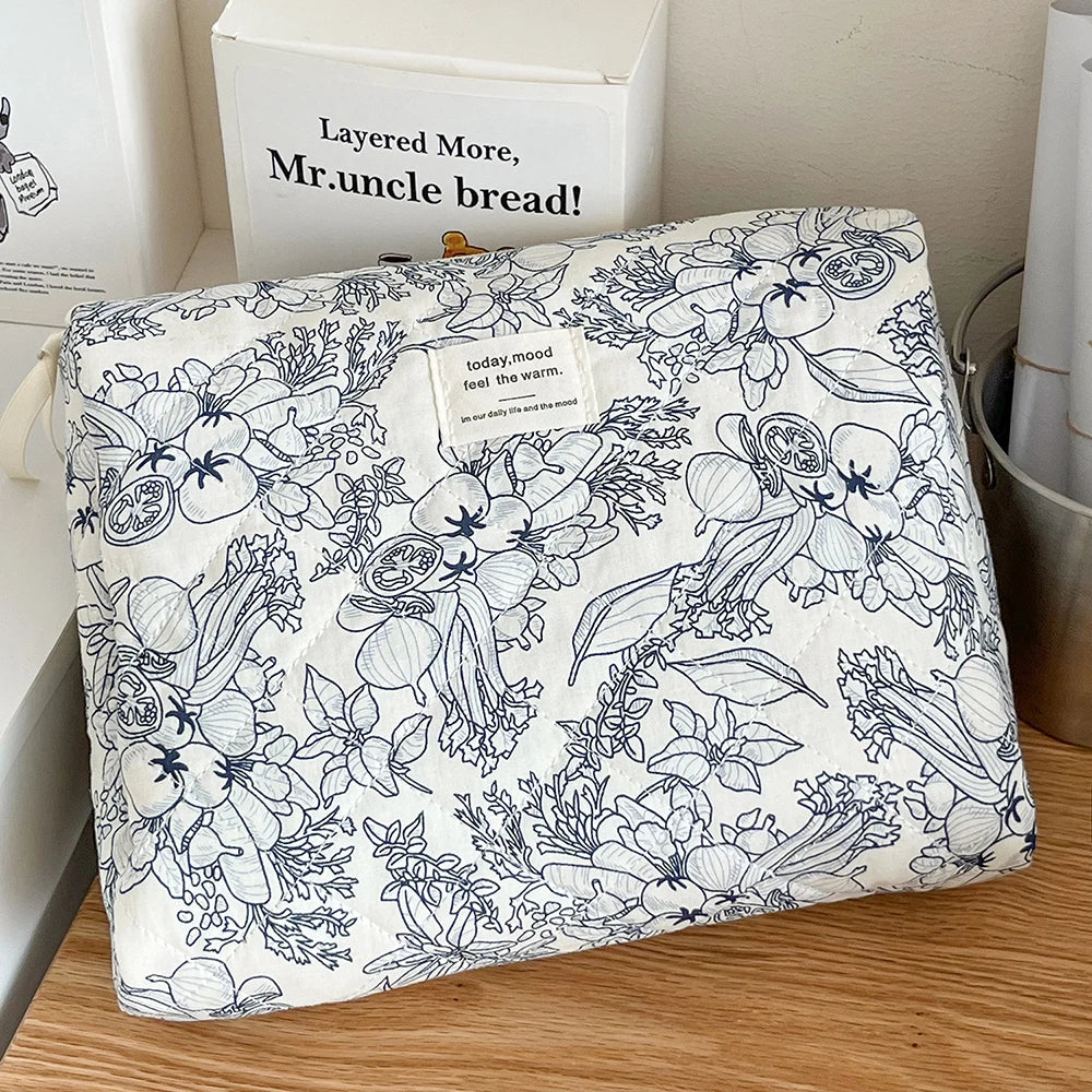 Trousse de toilette coton – Design cerise tendance