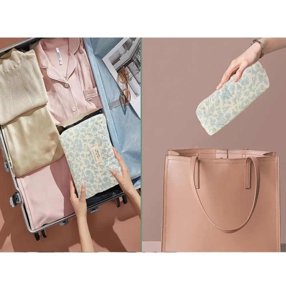 Trousse de toilette femme compacte matelassée