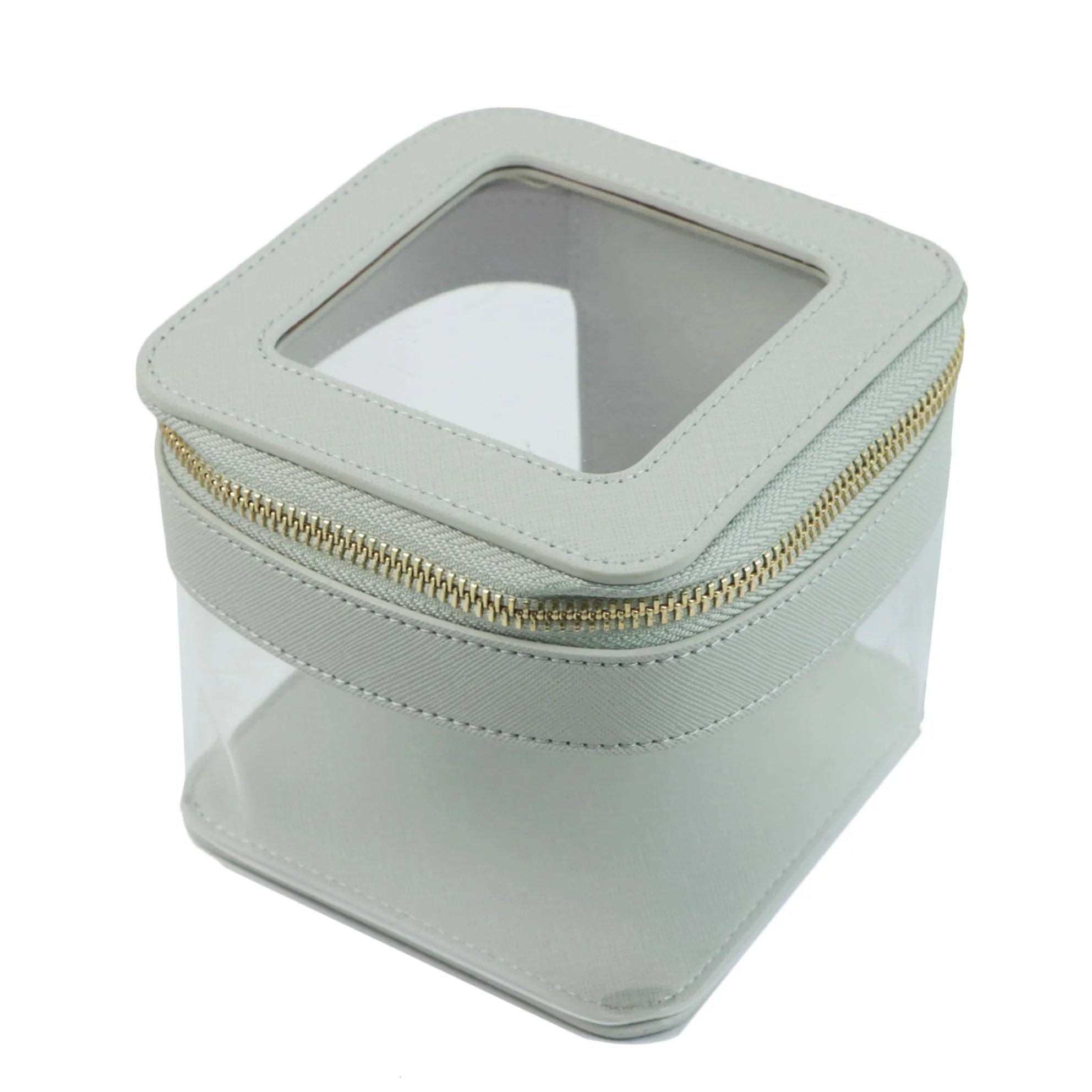 Trousse de toilette transparente carrée
