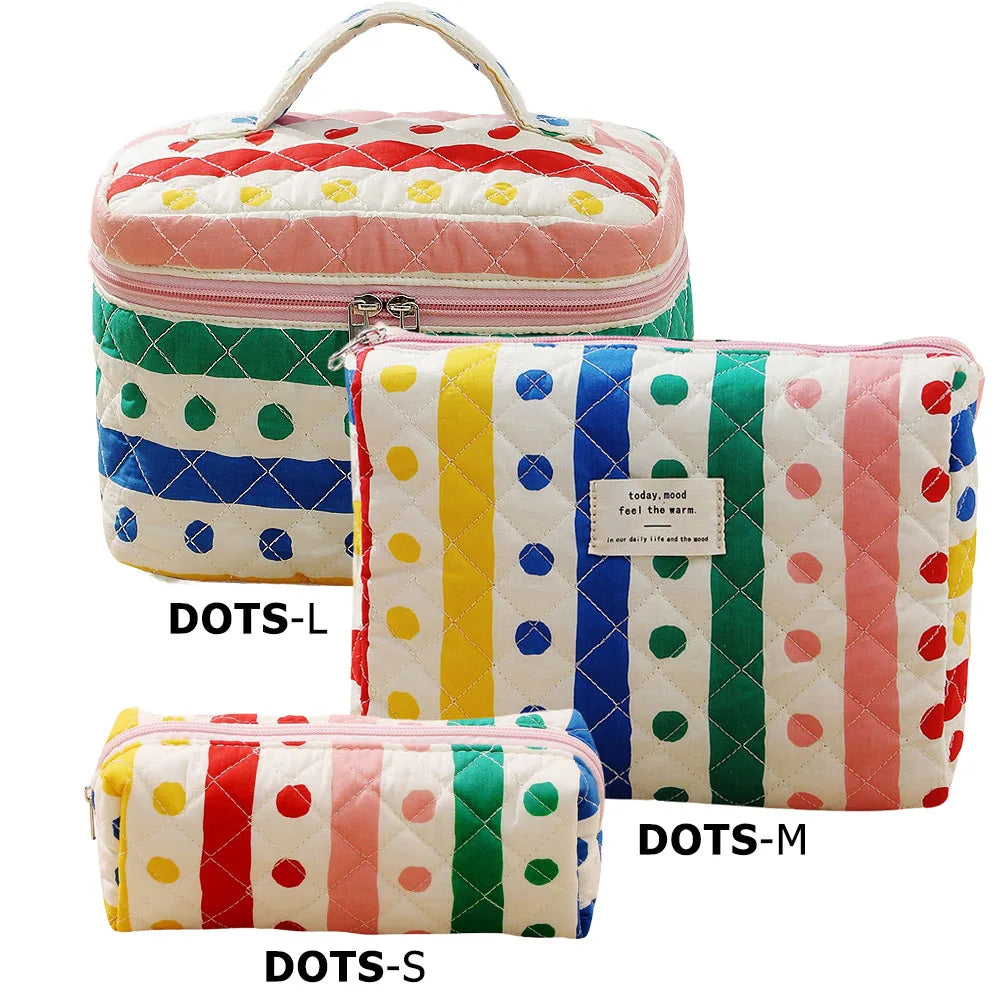 Trousse de toilette femme compacte matelassée
