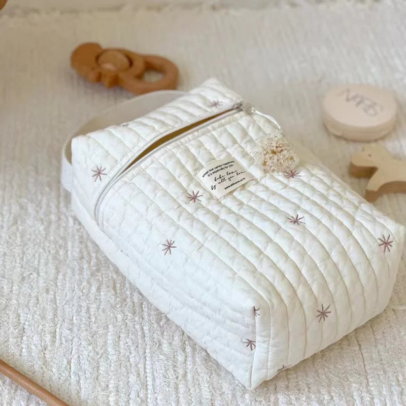 Trousse de toilette femme suspendue matelassée